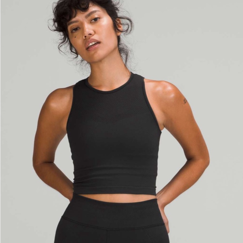 NWT Lululemon For the Chill of It Crop Tank in Black